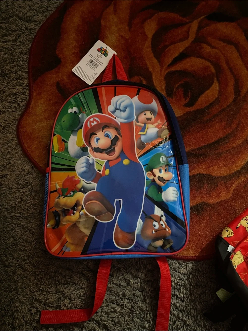 Nintendo Super Mario Character Backpack - Red/Blue